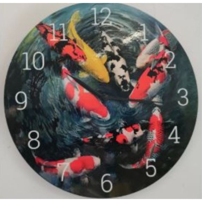 Horloge déco koï 29cm